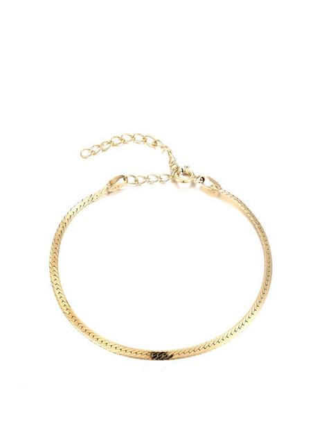 seol-gold-18ct-gold-plated-sterling-silver-adjustable-herringbone-bracelet