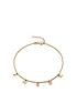  image of seol-gold-18ct-gold-plated-sterling-silver-angel-charm-anklet