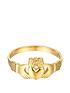  image of seol-gold-18ct-gold-plated-sterling-silver-claddagh-ring