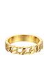  image of seol-gold-18ct-gold-plated-sterling-silver-chain-ring