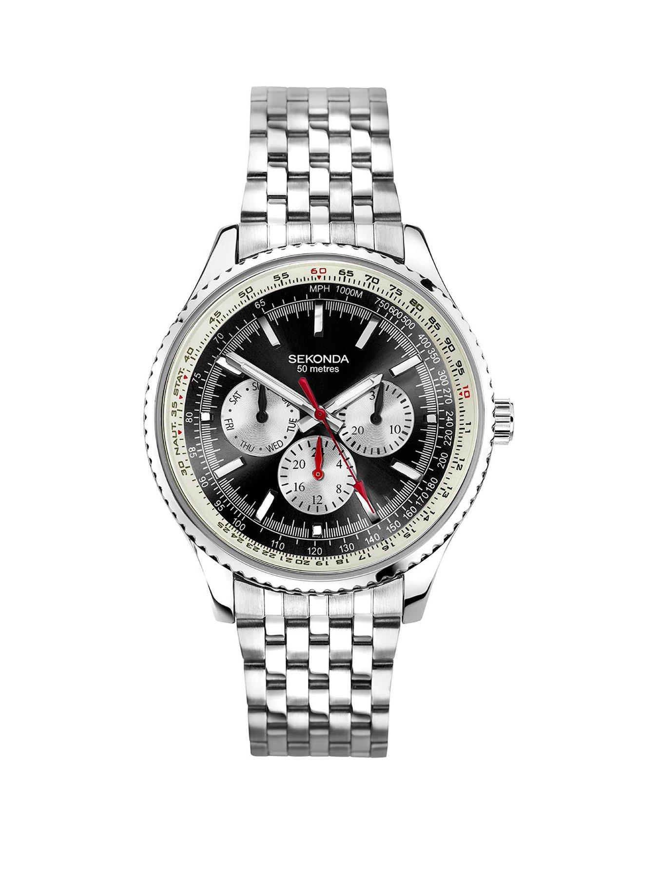 Wrist Watch Sekonda Gents Stainless Steel Watch Sekonda King Mens