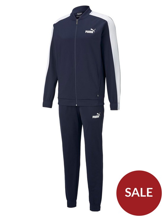 front image of puma-plus-size-baseball-tricot-tracksuit-navy