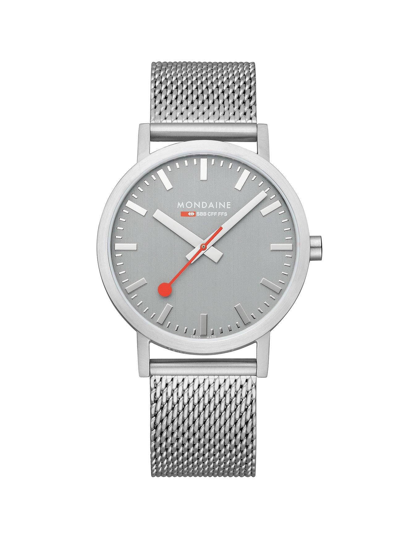 Mondaine Classic 40 Mm Stainless Steel Unisex Watch