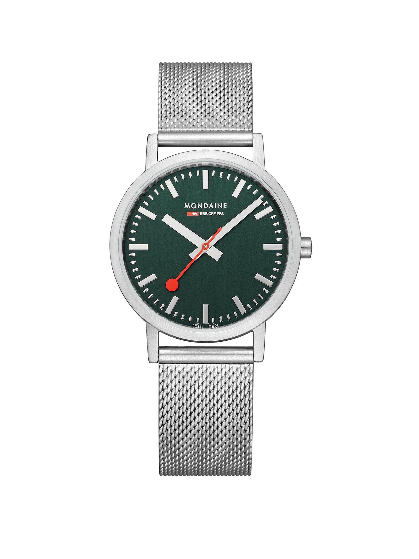 Mondaine Classic 36 Mm Stainless Steel Unisex Watch