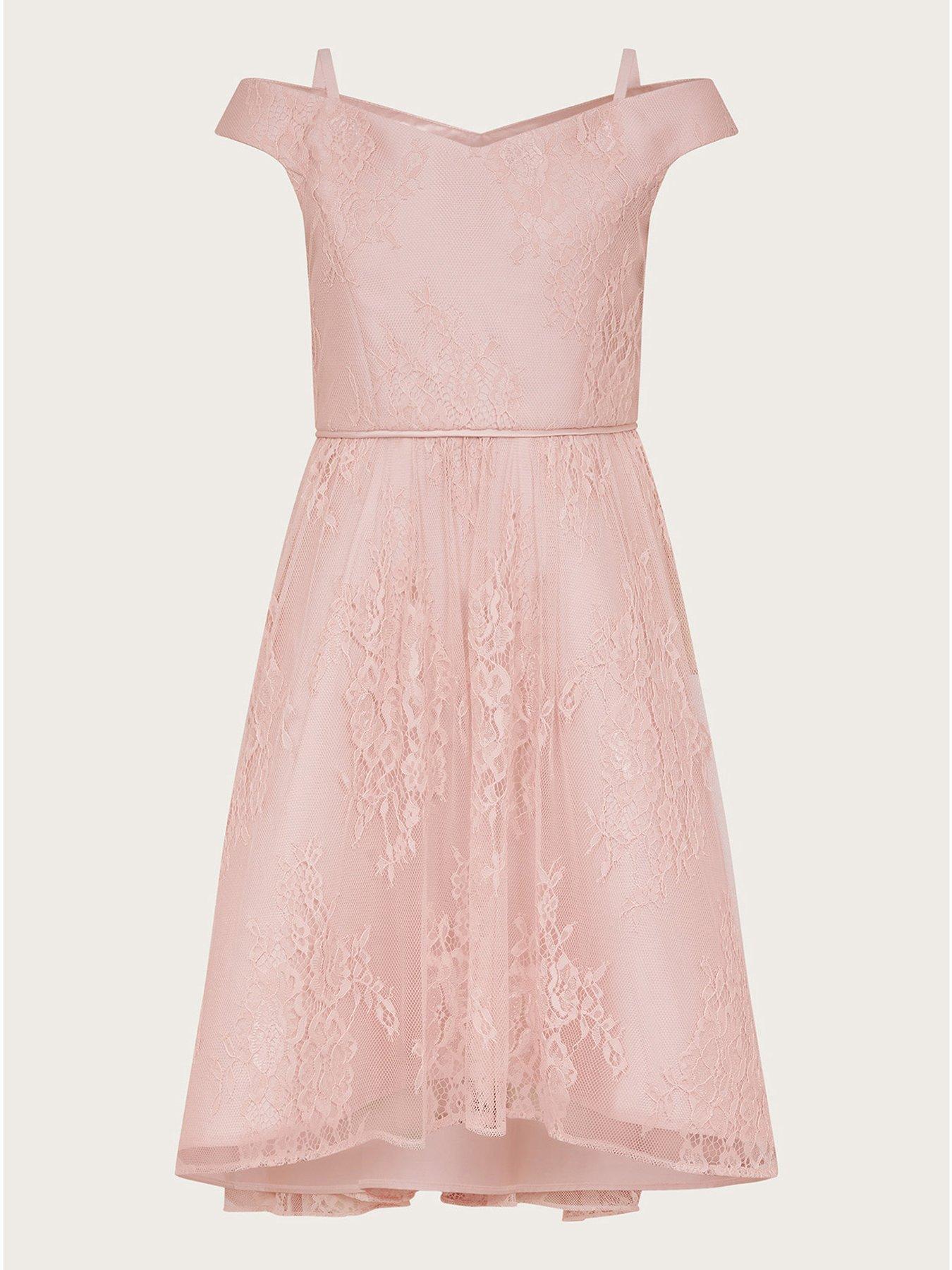 Monsoon valeria best sale lace dress pink