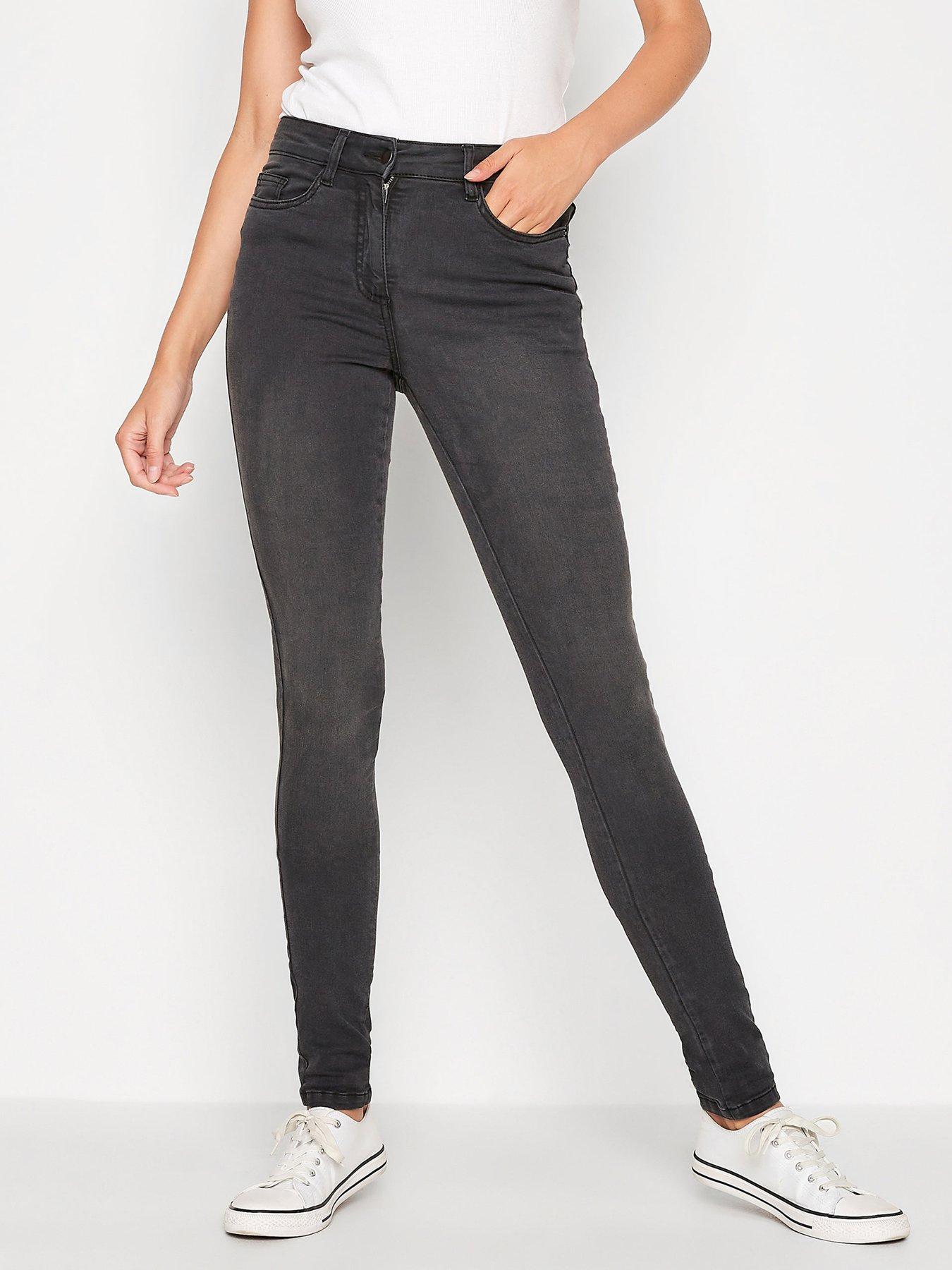  image of long-tall-sally-ava-skinny-jeans-washed-blacknbsp