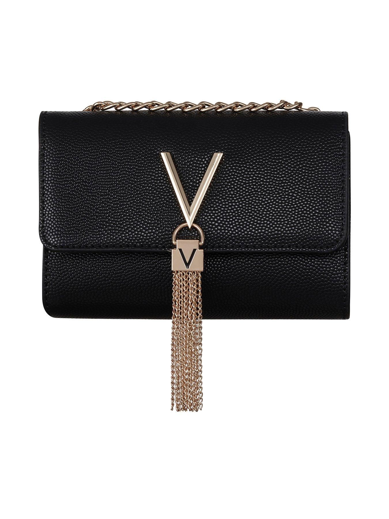 undefined Divina Small Crossbody Bag - Black/Gold