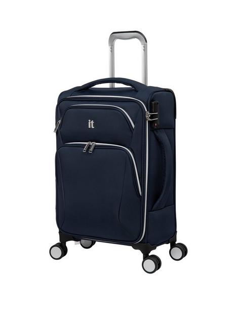 it-luggage-expectant-cabin-soft-8-wheelnbspsuitcase-dress-blue