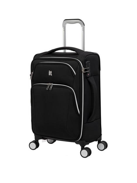 it-luggage-expectant-cabin-soft-8-wheel-suitcase-black