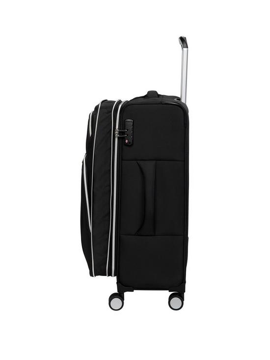 stillFront image of it-luggage-expectant-cabin-soft-8-wheel-suitcase-black