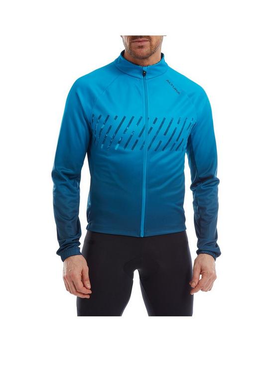 front image of altura-airstream-long-sleeve-mens-cycling-jersey-navy