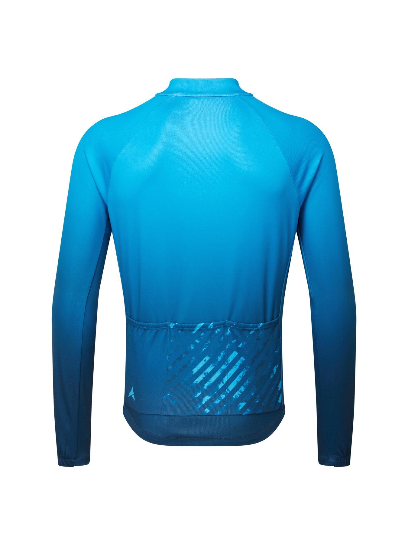  image of altura-airstream-long-sleeve-mens-cycling-jersey-navy