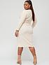  image of v-by-very-curve-v-neck-jersey-rib-wrap-belted-midi-dress-natural