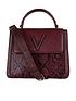  image of valentino-bags-peri-large-satchel-cross-body-bag-burgundy