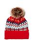  image of joules-shetland-hat-red