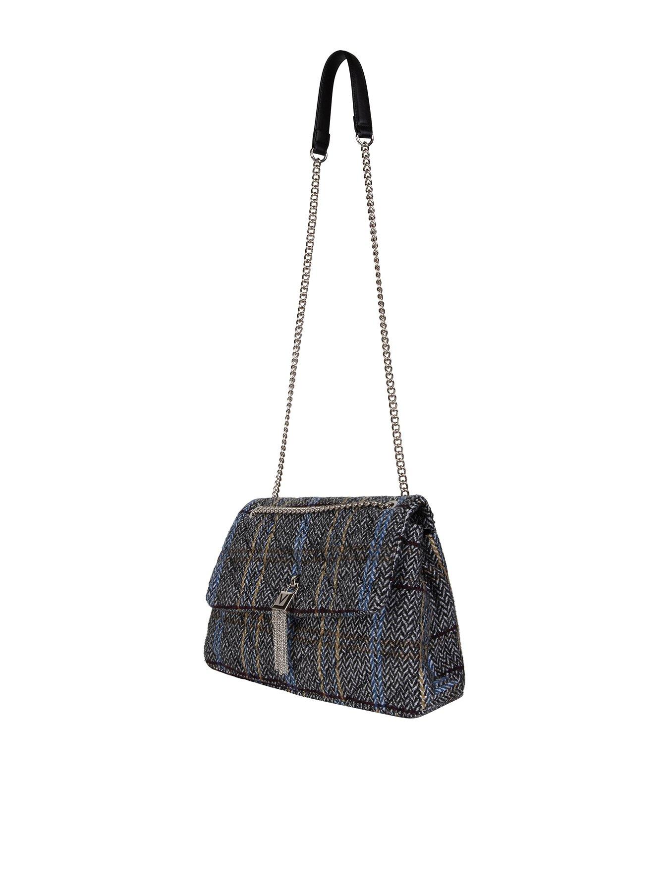  image of valentino-bags-falafel-large-shoulder-bag-black-tweed