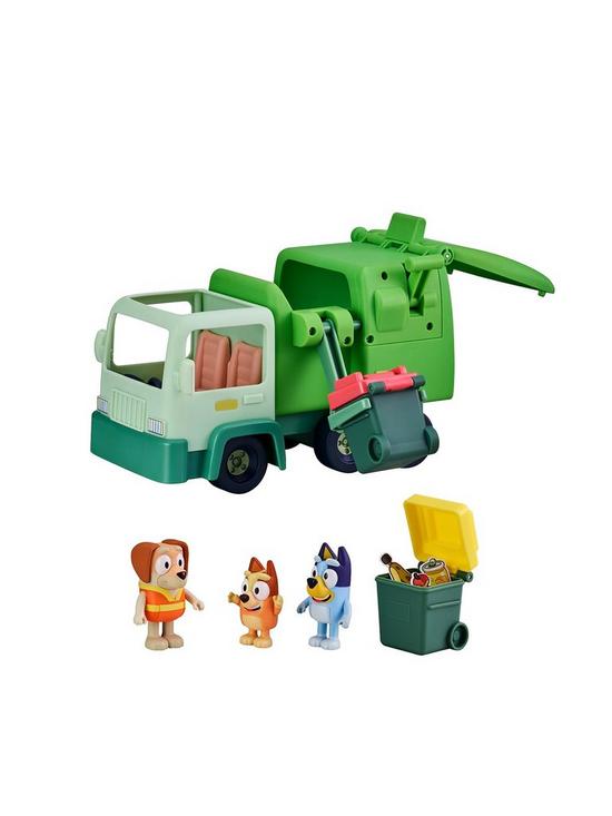 front image of bluey-rubbish-truck