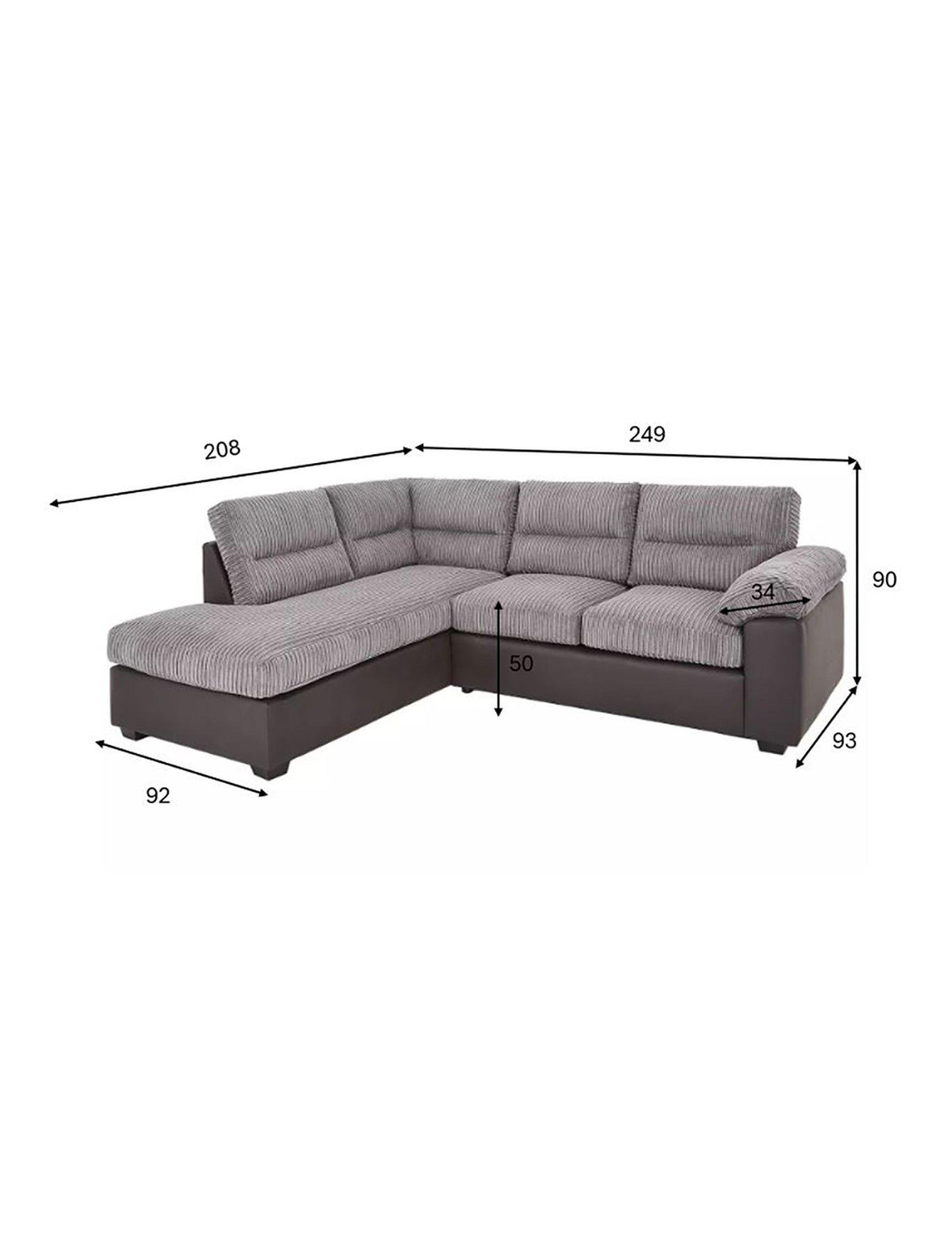 Image 5 of 6 of The Very Collection Armstrong&nbsp;Left Hand Corner Group Sofa - Grey