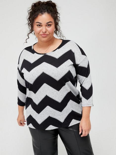 only-curve-curve-zigzag-jumper-greyblack