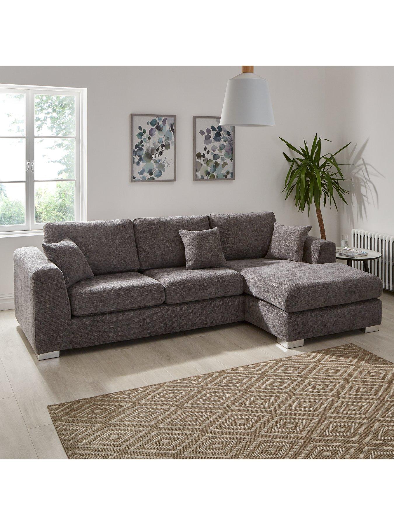 Littlewoods grey shop corner sofa