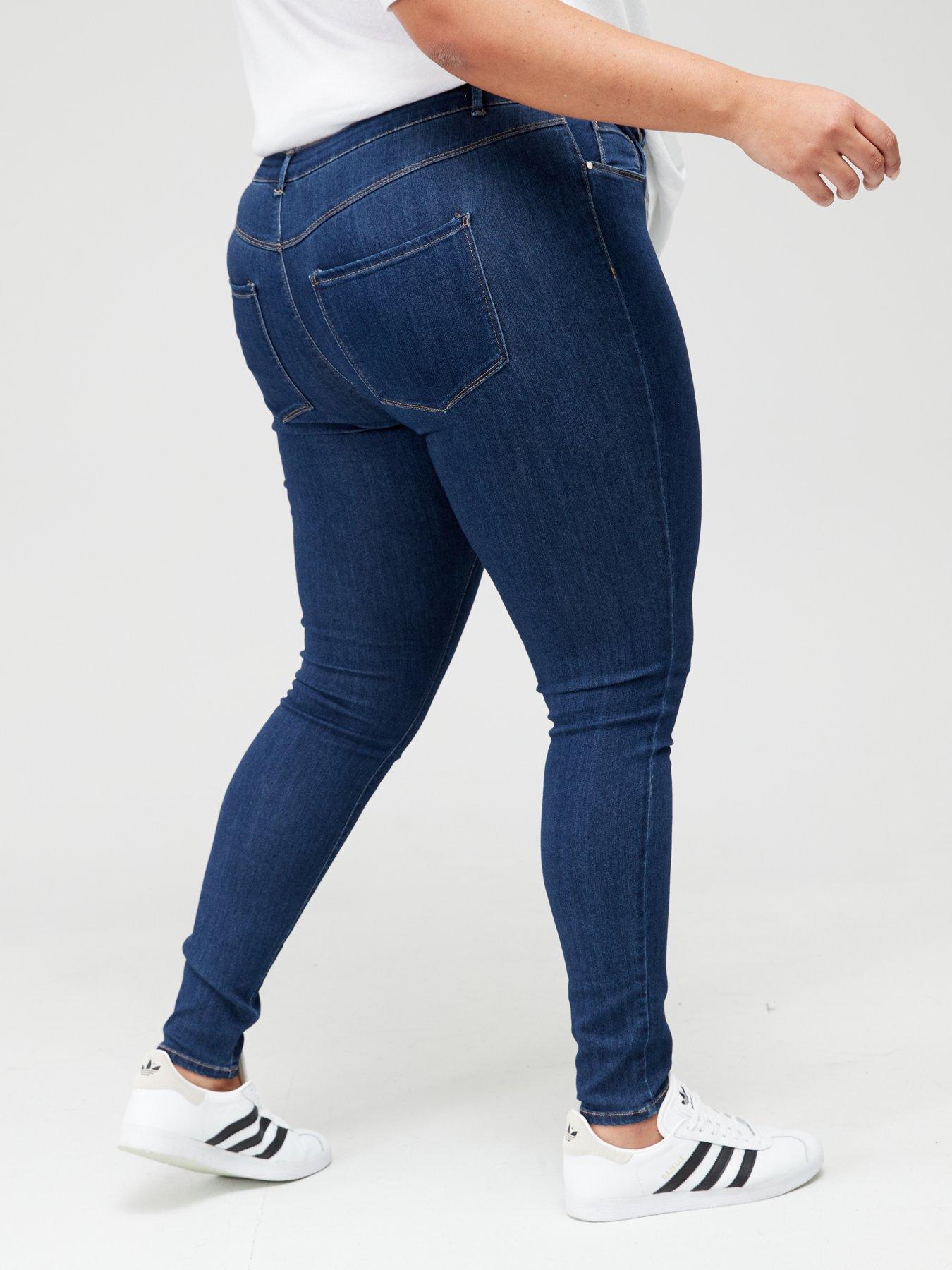 Mavi Women's Tess Skinny Jeans In Dark Smoke Indigo Shape