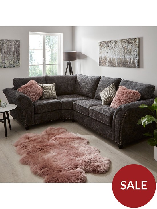 front image of very-home-ariel-fabric-left-hand-corner-chaise-sofa-charcoal