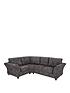  image of very-home-ariel-fabric-left-hand-corner-chaise-sofa-charcoal