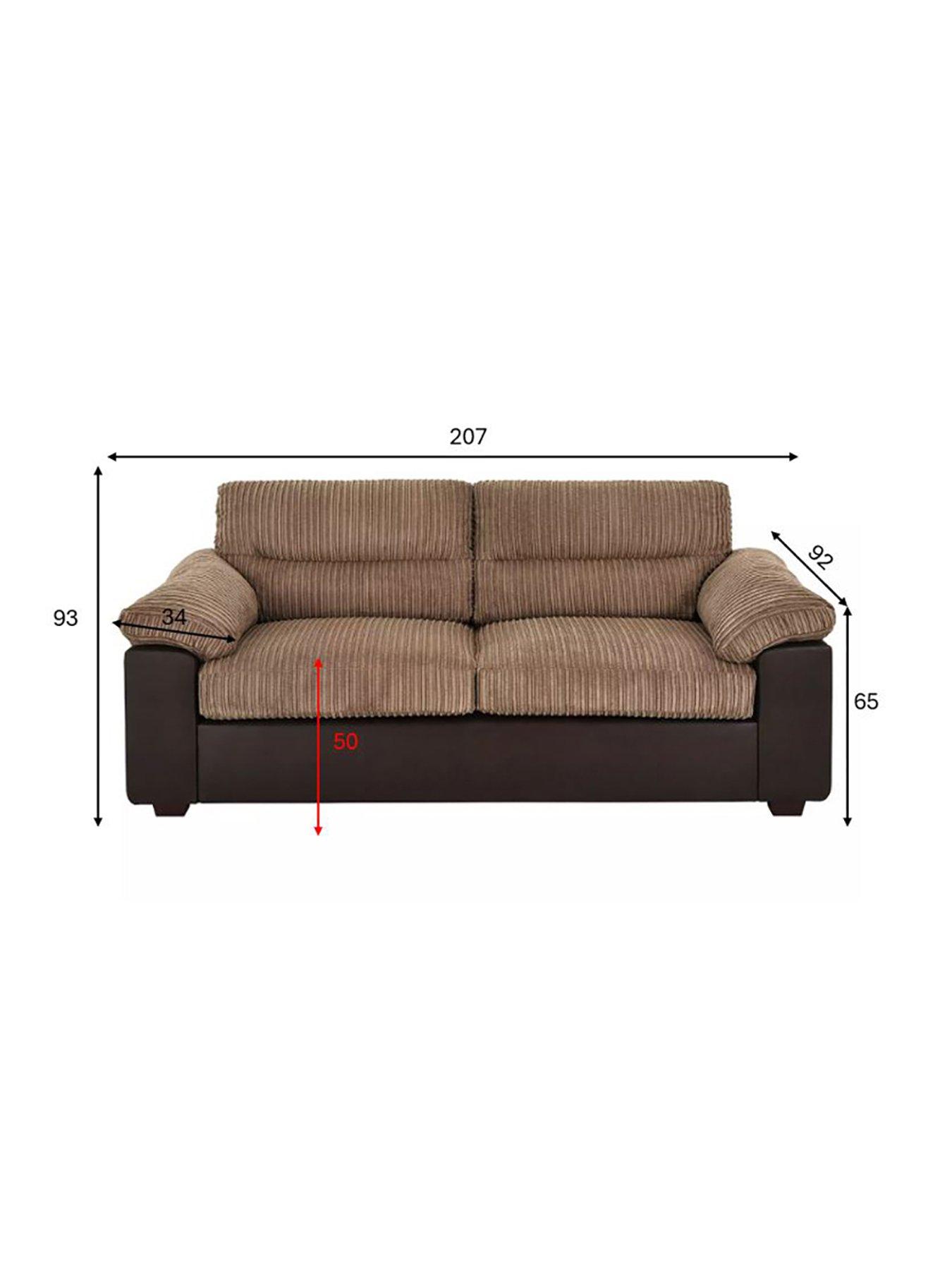 Image 5 of 6 of The Very Collection Armstrong 3 Seater Sofa - Brown