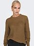  image of only-balloon-sleeve-jumper-brown
