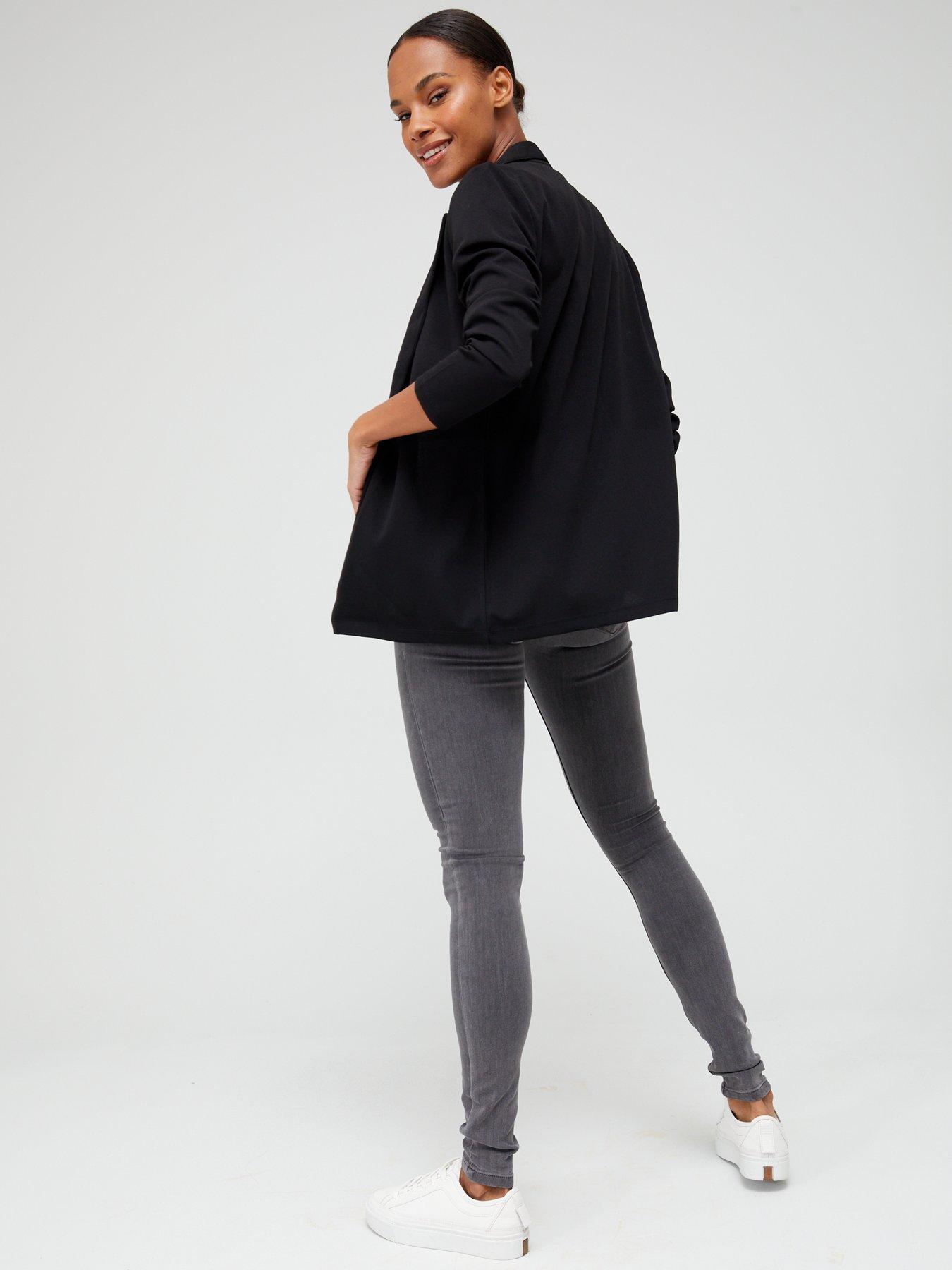  image of only-sania-long-sleeve-blazer-black