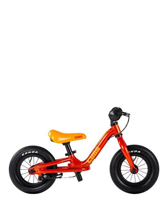 front image of cuda-runner-balance-bike-10-orange