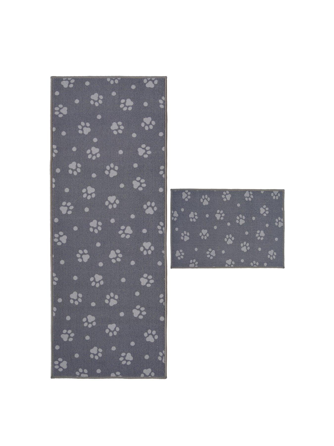  image of the-very-collection-paw-print-doormat-amp-runner-set