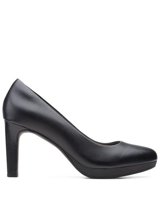 front image of clarks-ambyr-joy-leather-heeled-shoe