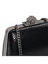  image of dune-london-become-diamante-knot-clasp-clutch-black