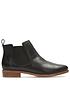  image of clarks-taylor-shine-leather-ankle-boots