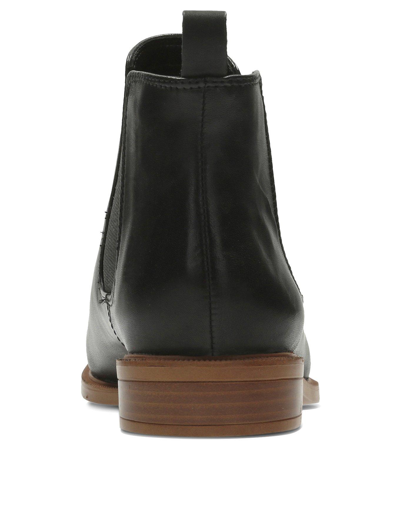  image of clarks-taylor-shine-leather-ankle-boots