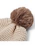  image of katie-loxton-chunky-knitted-hat-light-taupe