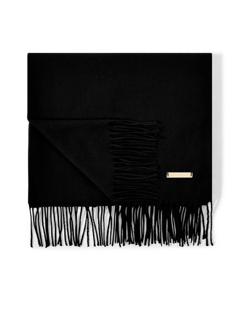 katie-loxton-plain-blanket-scarf-black