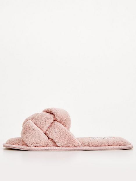 v-by-very-vanity-plait-slider-slipper-pink