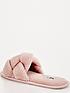  image of v-by-very-vanity-plait-slider-slipper-pink
