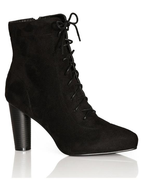 front image of city-chic-extra-wide-vitti-ankle-boot-black