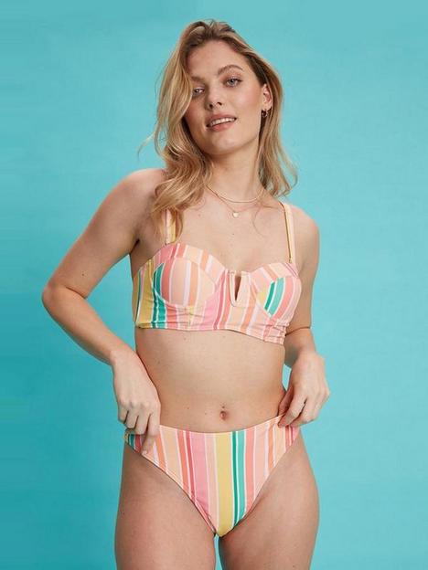 dorothy-perkins-striped-cup-detail-bikini-set-baby-pink