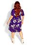  image of city-chic-wild-floral-short-sleeve-dress