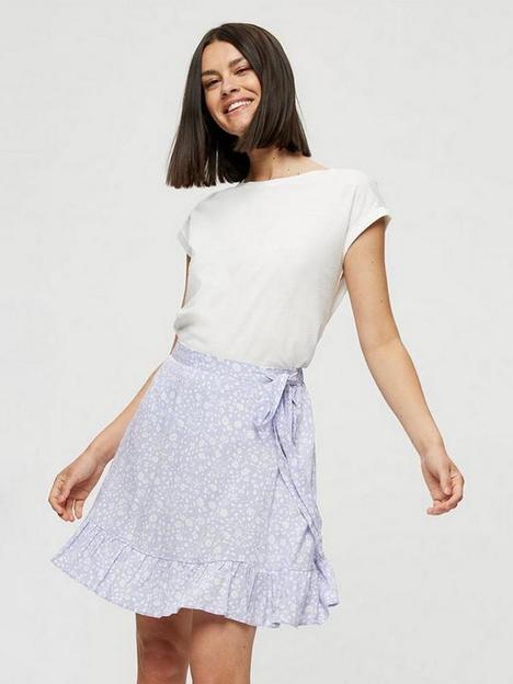 dorothy-perkins-lilac-ditsy-mini-wrap-skirt