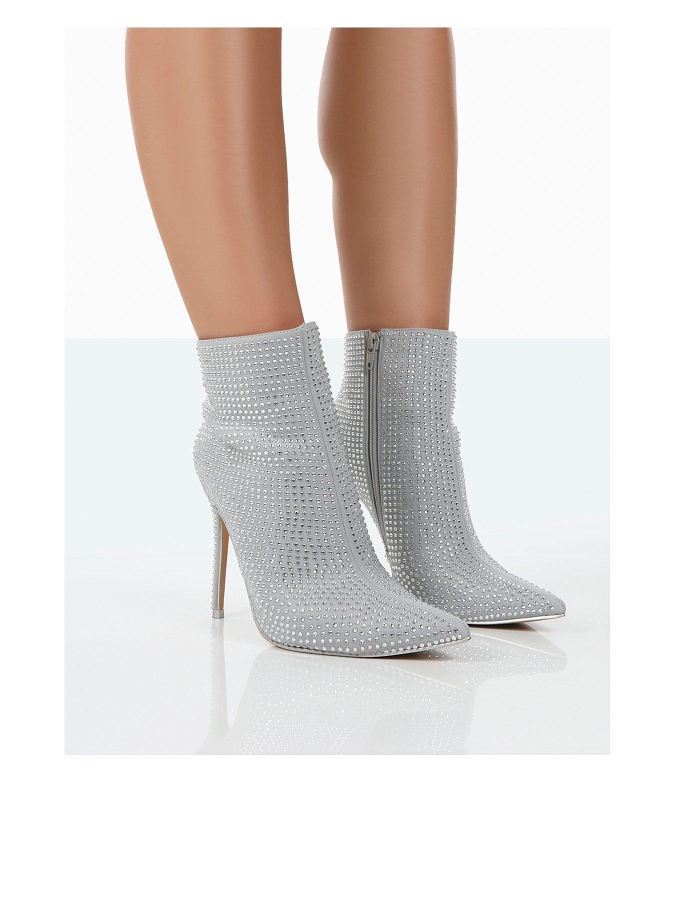 Public desire outlet silver boots