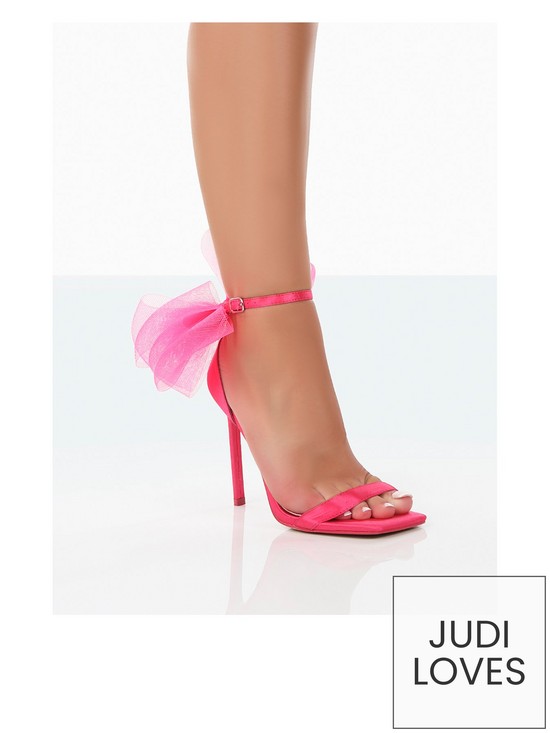 front image of public-desire-wide-fit-candi-big-bow-heeled-shoes-pink