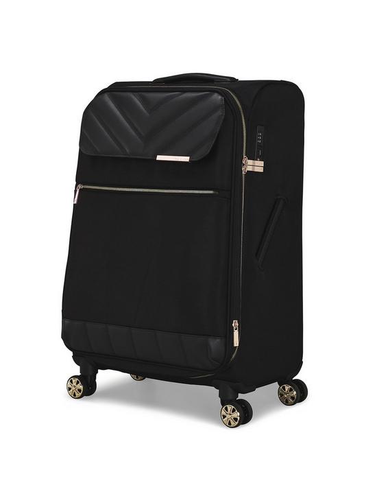stillFront image of ted-baker-albany-eco-medium-4-wheel-trolley-suitcasenbsp--black