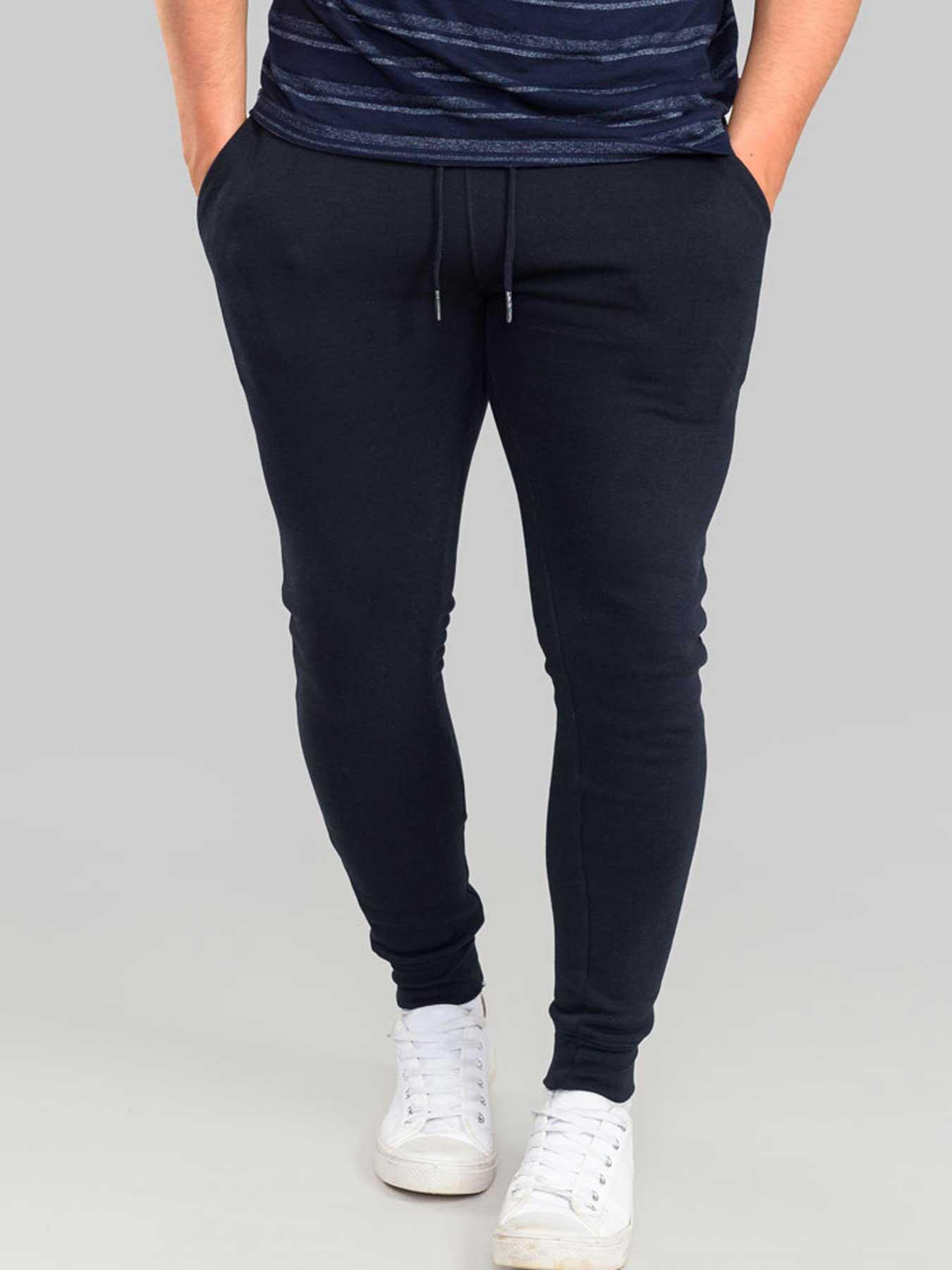 undefined Cuffed Jogger With Side And Back Pockets - Navy