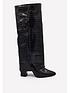  image of public-desire-zendaya-knee-high-boots-black