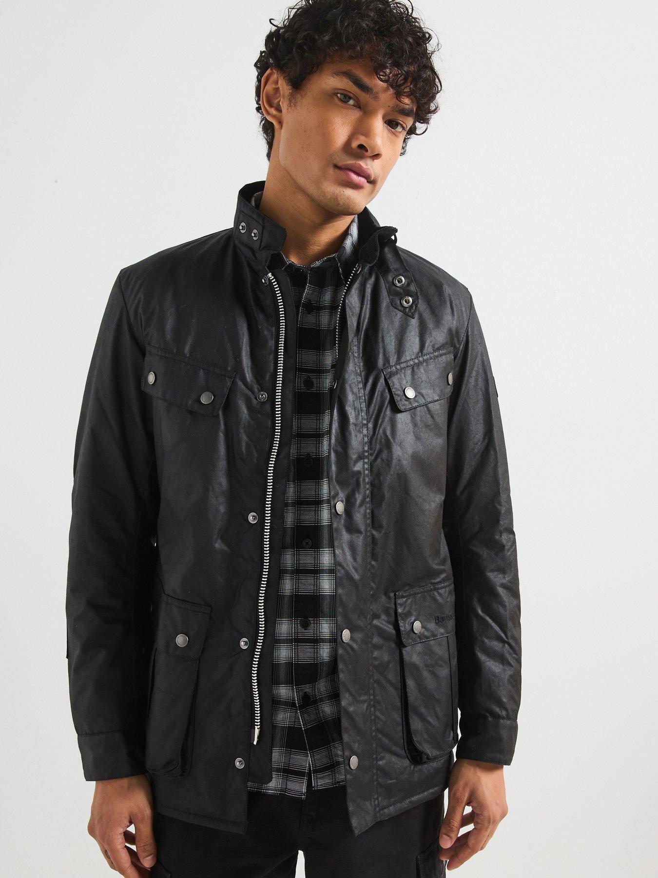 Barbour International Duke Wax Jacket - Black